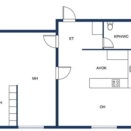 Modern 1br In Idyllic Ullanlinna דירה